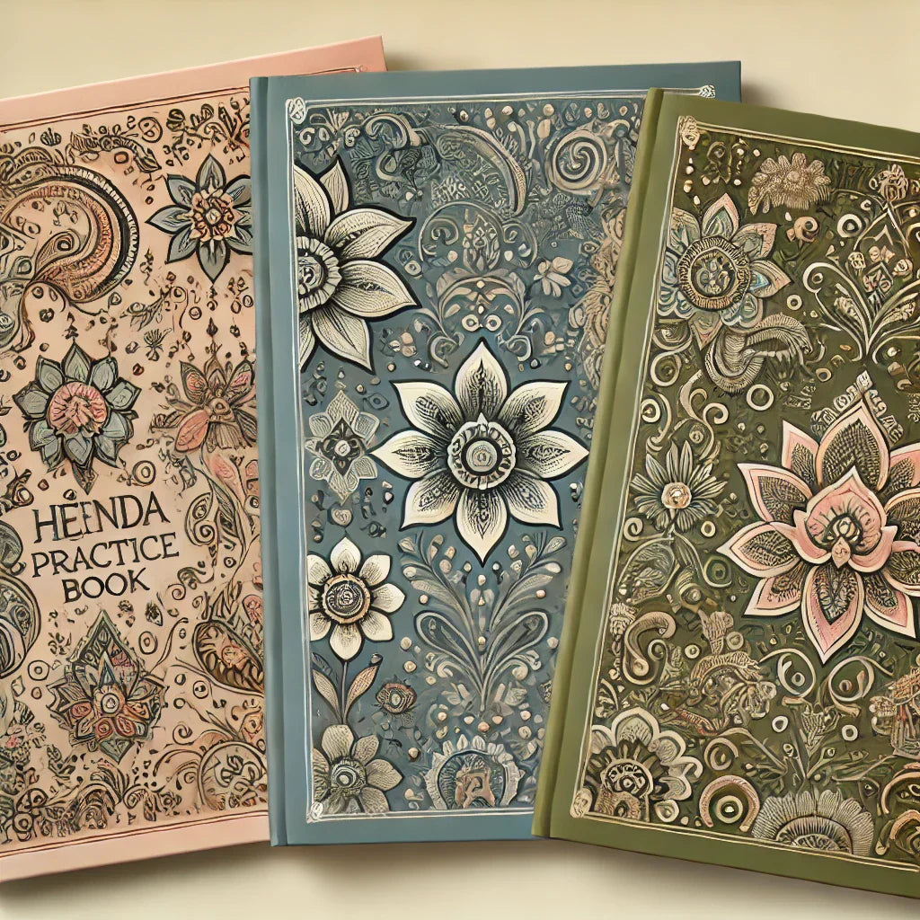 Mehandi Reusable Practice Book 🌸